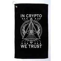 Bitcoins Cryptocurrency Bitcoin In Crypto We Trust Golf Towel