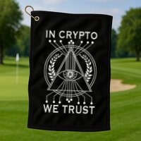 Bitcoins Cryptocurrency Bitcoin In Crypto We Trust Golf Towel