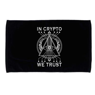 Bitcoins Cryptocurrency Bitcoin In Crypto We Trust Microfiber Hand Towel