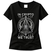 Bitcoins Cryptocurrency Bitcoin In Crypto We Trust Womens T-Shirt