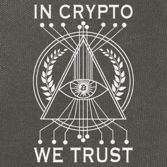 Bitcoins Cryptocurrency Bitcoin In Crypto We Trust Cotton Canvas Backpack