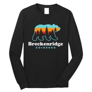 Breckenridge Colorado Bear Mountains Trees Long Sleeve Shirt