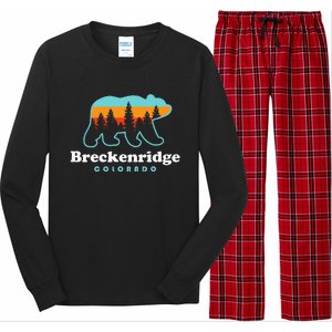 Breckenridge Colorado Bear Mountains Trees Long Sleeve Pajama Set