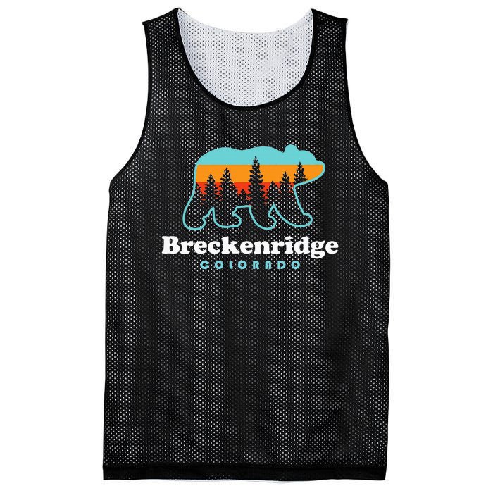 Breckenridge Colorado Bear Mountains Trees Mesh Reversible Basketball Jersey Tank