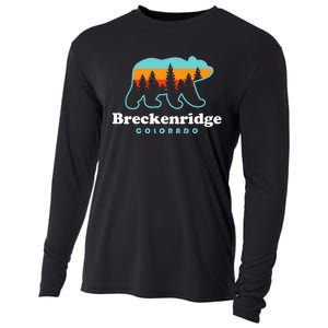 Breckenridge Colorado Bear Mountains Trees Cooling Performance Long Sleeve Crew