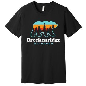 Breckenridge Colorado Bear Mountains Trees Premium T-Shirt