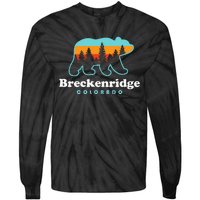 Breckenridge Colorado Bear Mountains Trees Tie-Dye Long Sleeve Shirt