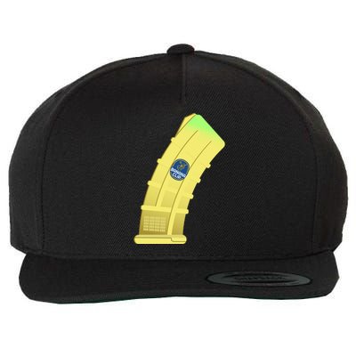 Banana Clip Wool Snapback Cap