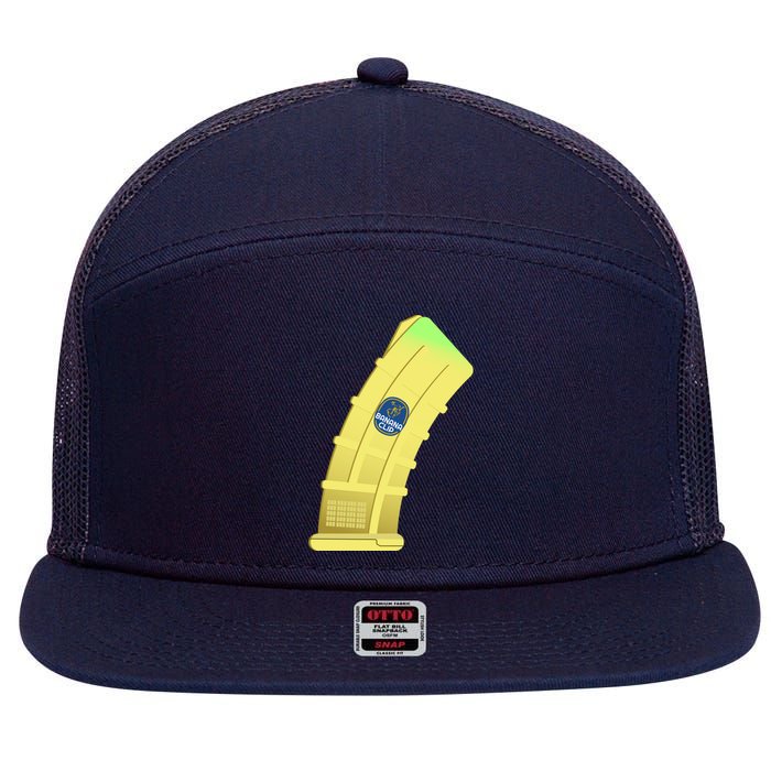 Banana Clip 7 Panel Mesh Trucker Snapback Hat