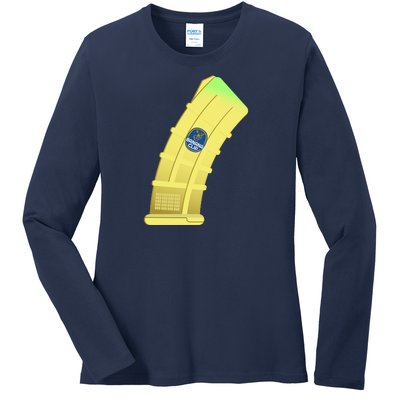 Banana Clip Ladies Long Sleeve Shirt