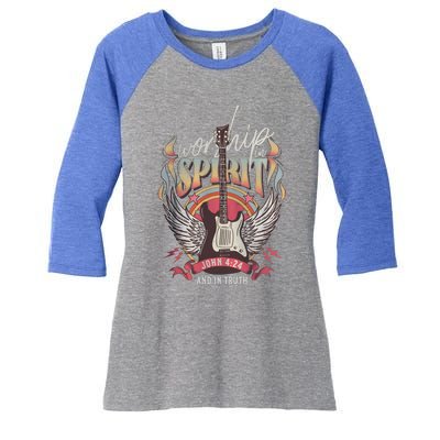 Boho Christian Women's Tri-Blend 3/4-Sleeve Raglan Shirt