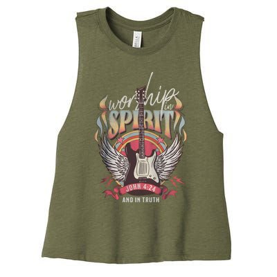 Boho Christian Women's Racerback Cropped Tank