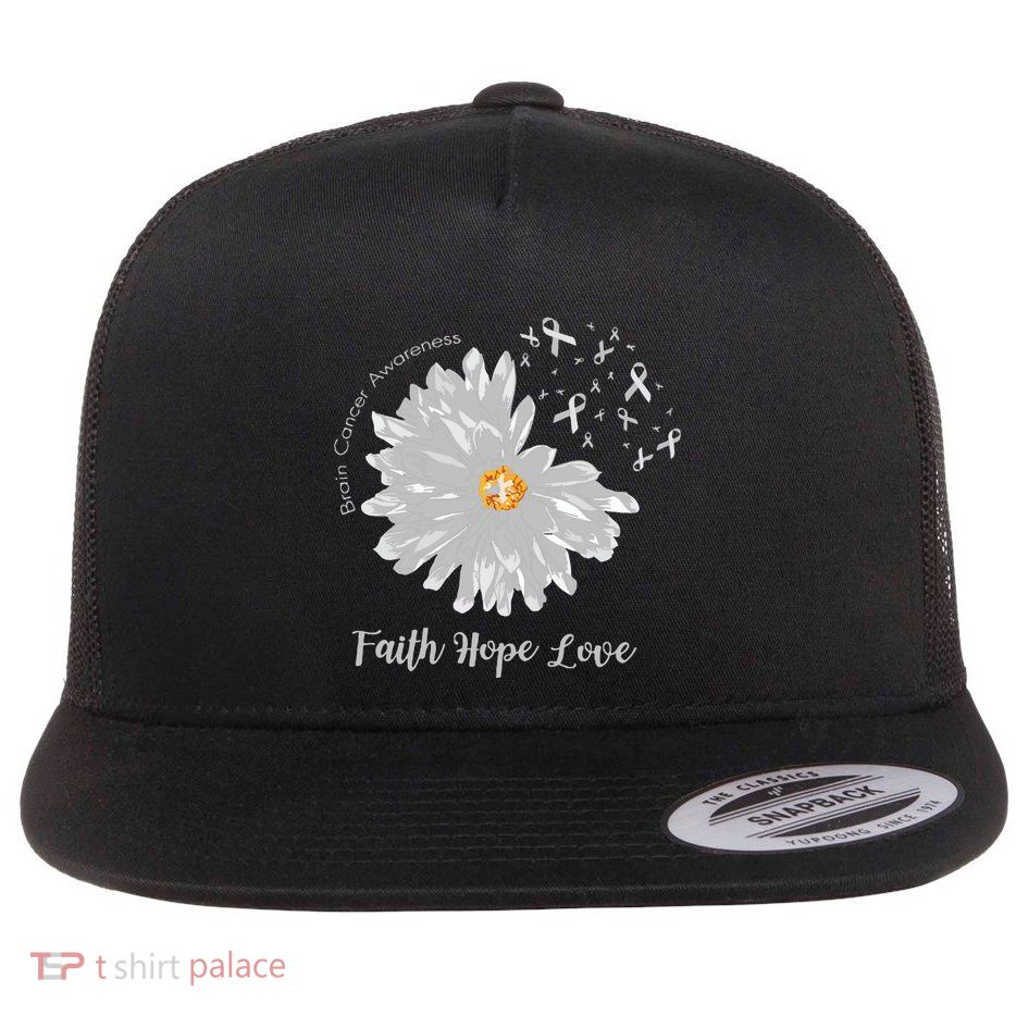 Brain Cancer Brain Cancer Awareness Flatbill Hat