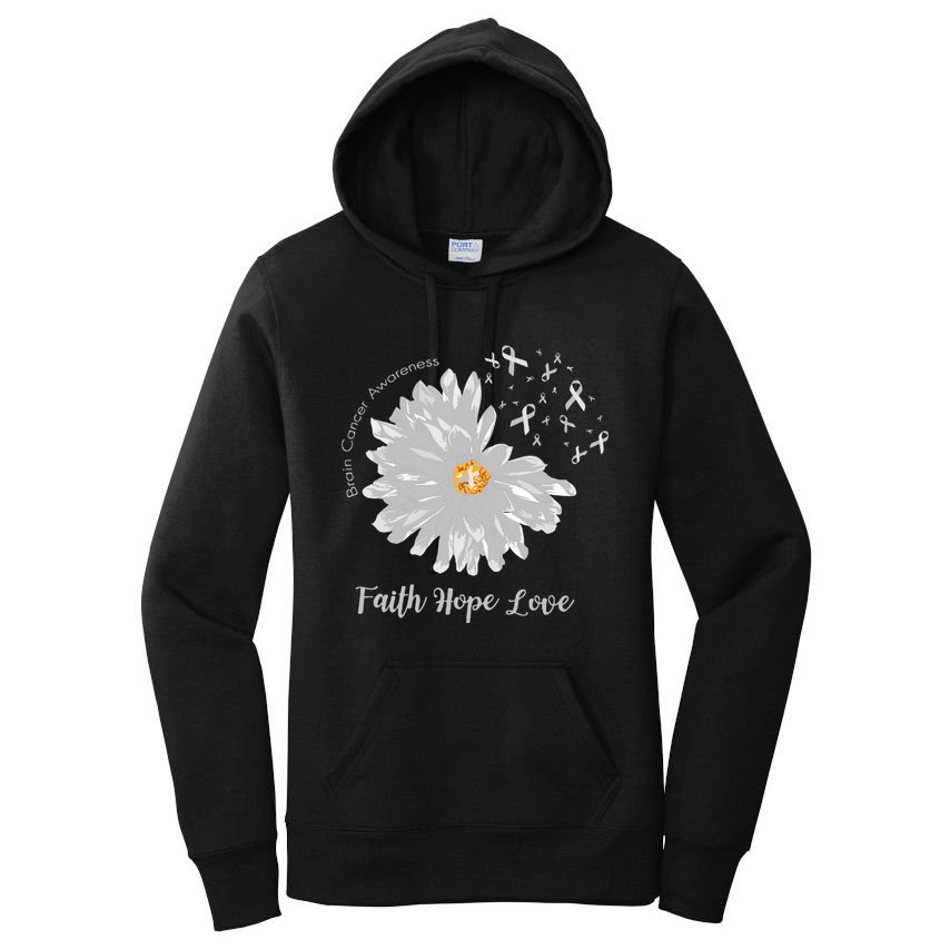 Brain Cancer Brain Cancer Awareness Women's Pullover Hoodie