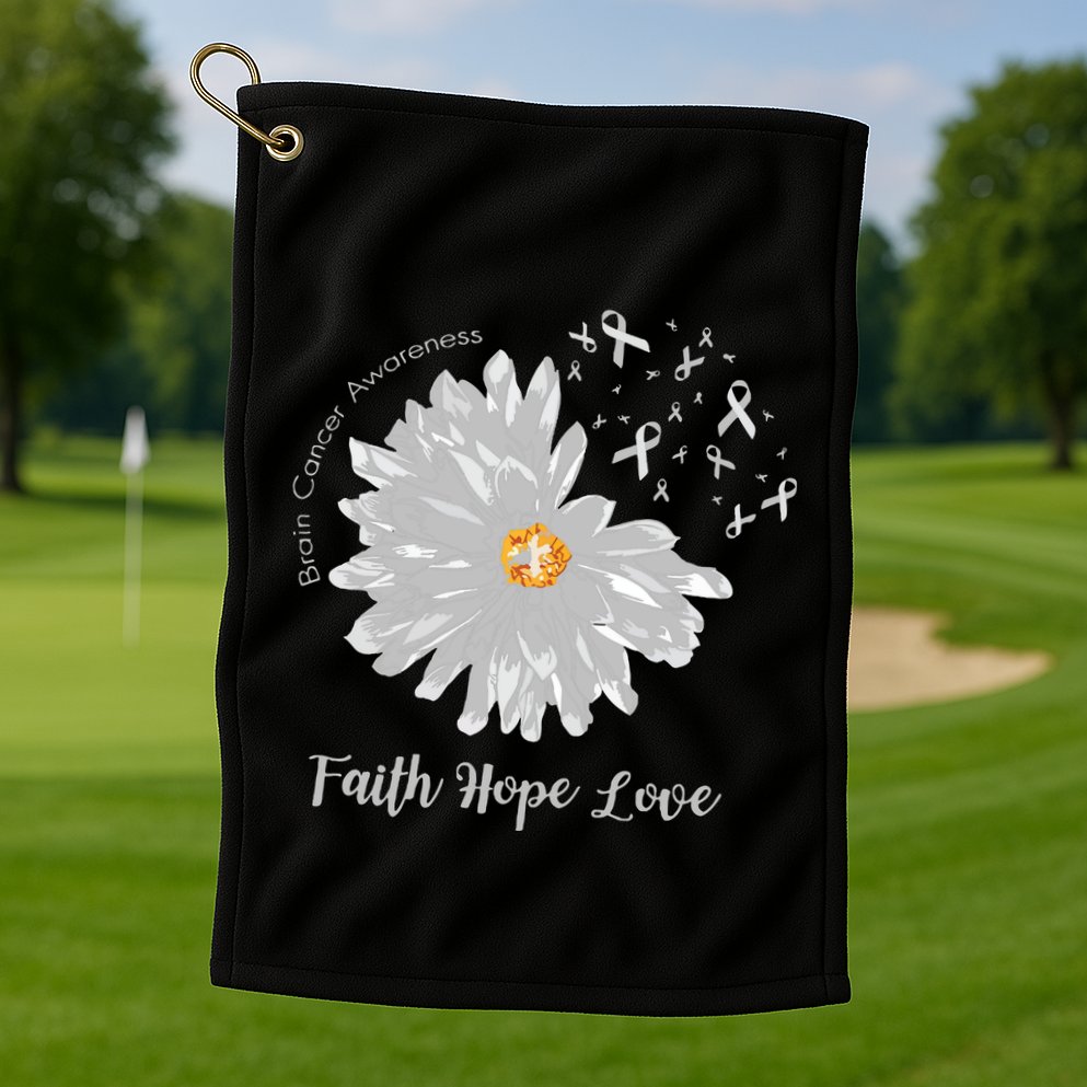 Brain Cancer Brain Cancer Awareness Golf Towel