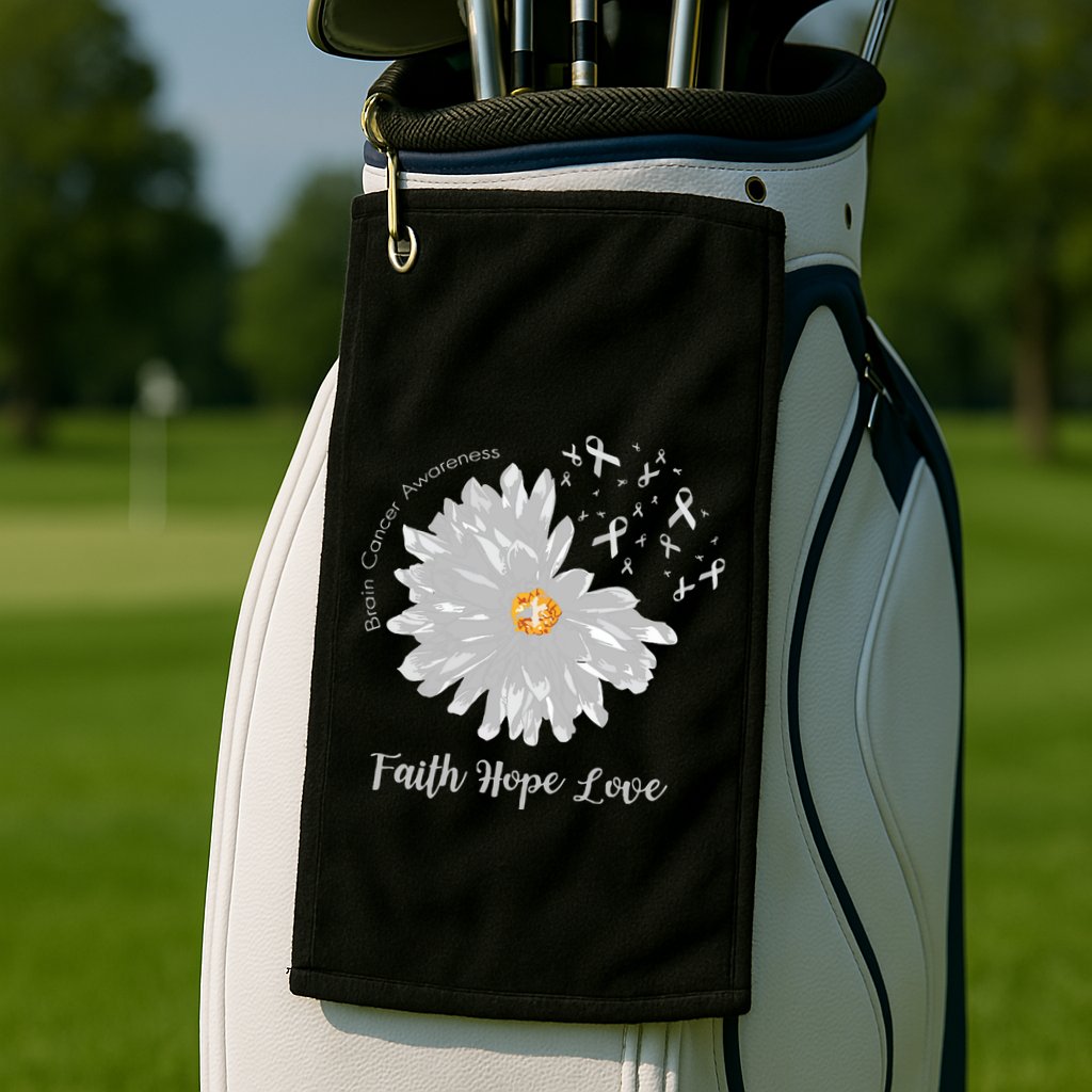 Brain Cancer Brain Cancer Awareness Golf Towel