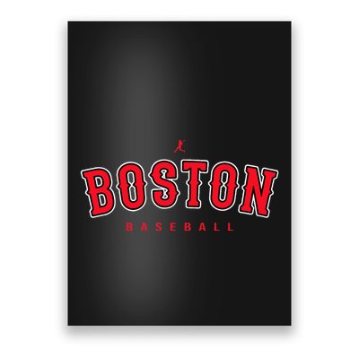 Boston City Baseball Retro Vintage Baseball Lover Poster