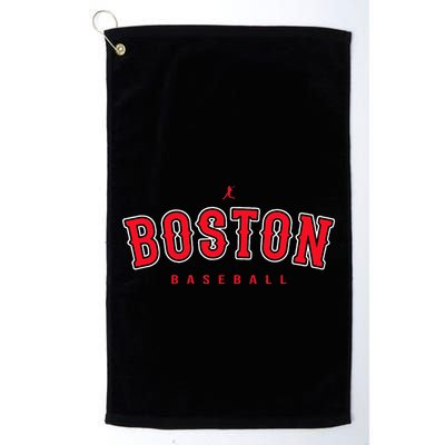 Boston City Baseball Retro Vintage Baseball Lover Golf Towel