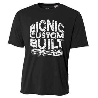 Bionic Custom Built With Titanium Parts Knee Surgery Cooling Performance Crew T-Shirt