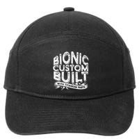 Bionic Custom Built With Titanium Parts Knee Surgery 7-Panel Snapback Hat