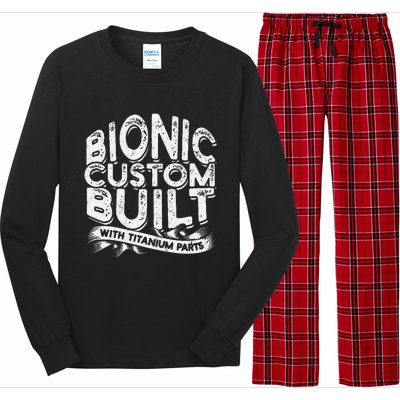 Bionic Custom Built With Titanium Parts Knee Surgery Long Sleeve Pajama Set