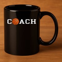 Basketball Coach 11oz C Handle Ceramic Mug