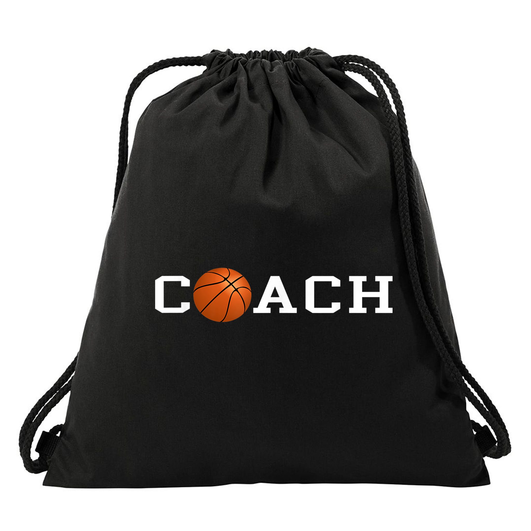 Basketball Coach Drawstring Bag