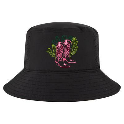 Boats Cowgirl Baby Doll Western Pink Cactus Girl Cool Comfort Performance Bucket Hat