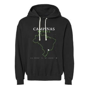 Brazil Campinas Garment-Dyed Fleece Hoodie