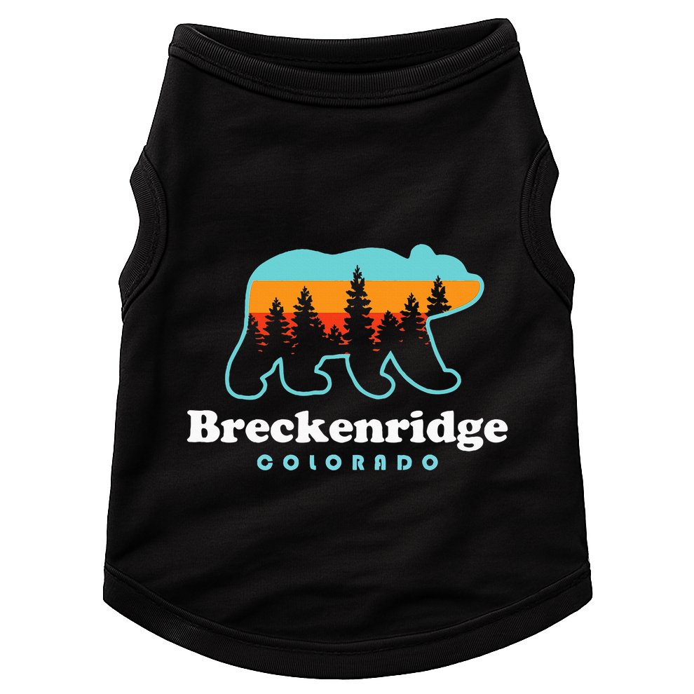 Breckenridge Colorado Bear Mountains Trees Doggie Tank