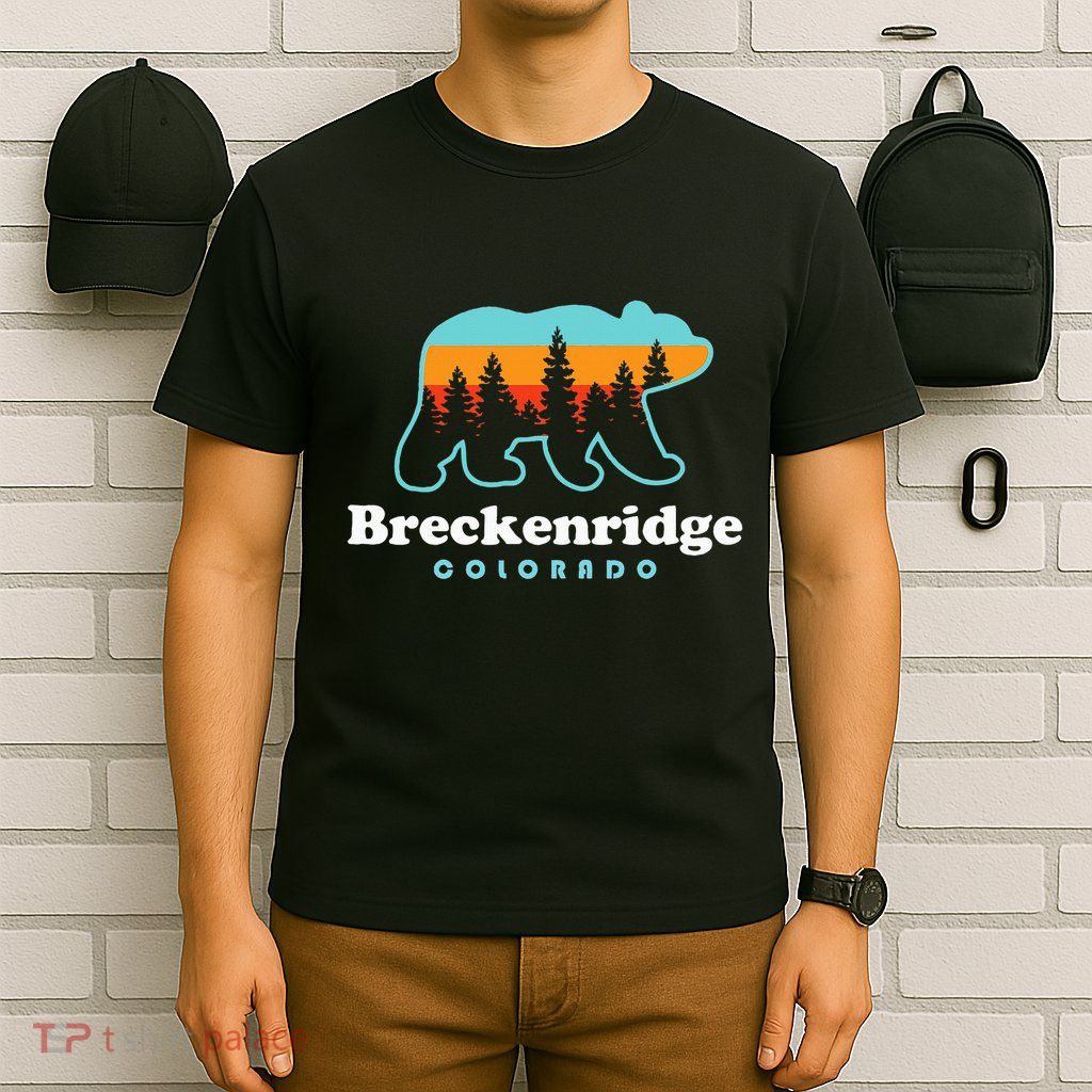 Breckenridge Colorado Bear Mountains Trees T-Shirt