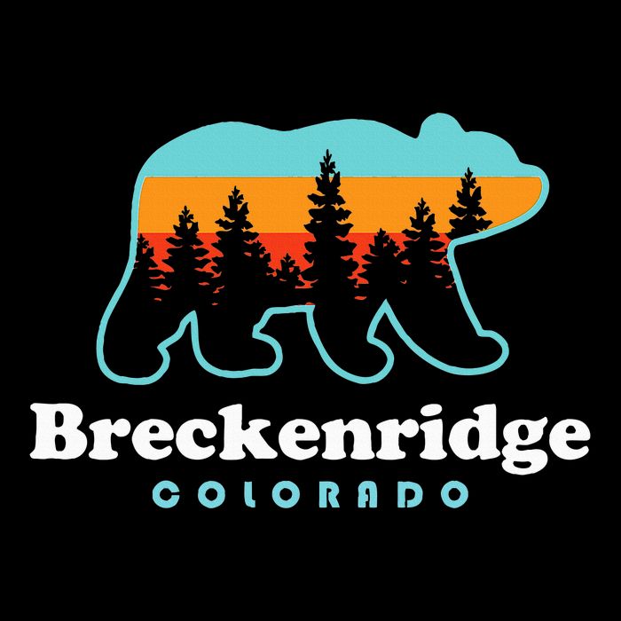 Breckenridge Colorado Bear Mountains Trees Backpack