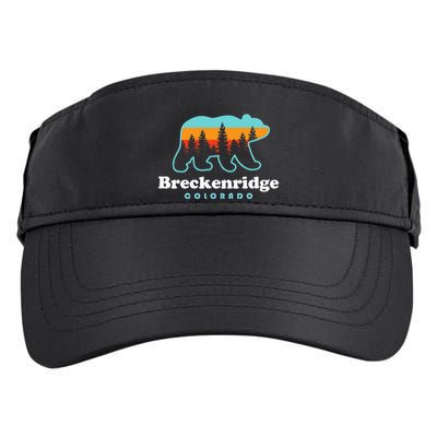 Breckenridge Colorado Bear Mountains Trees Adult Drive Performance Visor