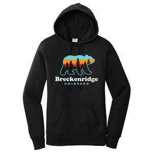 Breckenridge Colorado Bear Mountains Trees Women's Pullover Hoodie