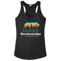 Breckenridge Colorado Bear Mountains Trees Ladies PosiCharge Competitor Racerback Tank