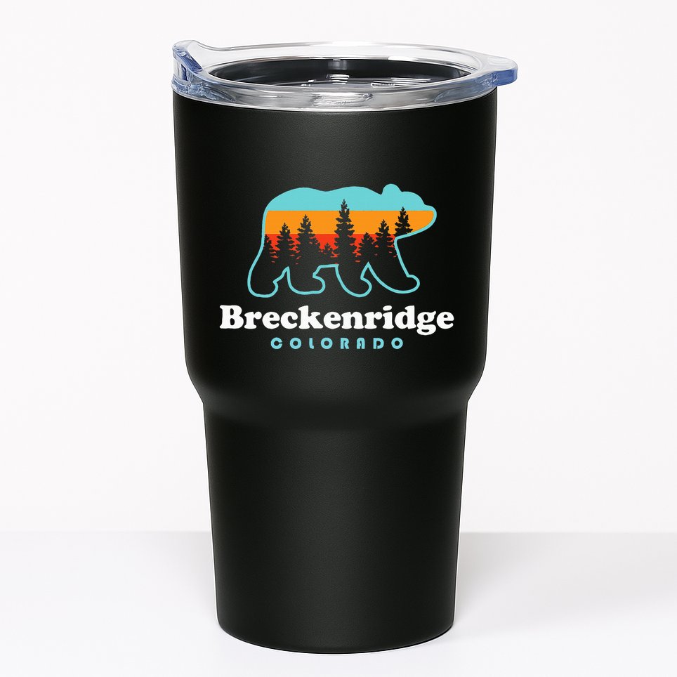 Breckenridge Colorado Bear Mountains Trees Tumbler