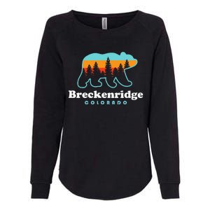 Breckenridge Colorado Bear Mountains Trees Womens California Wash Sweatshirt