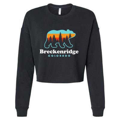 Breckenridge Colorado Bear Mountains Trees Cropped Pullover Crew