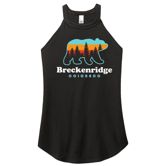 Breckenridge Colorado Bear Mountains Trees Women's Perfect Tri Rocker Tank