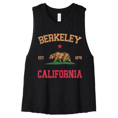 Berkeley California Women's Racerback Cropped Tank