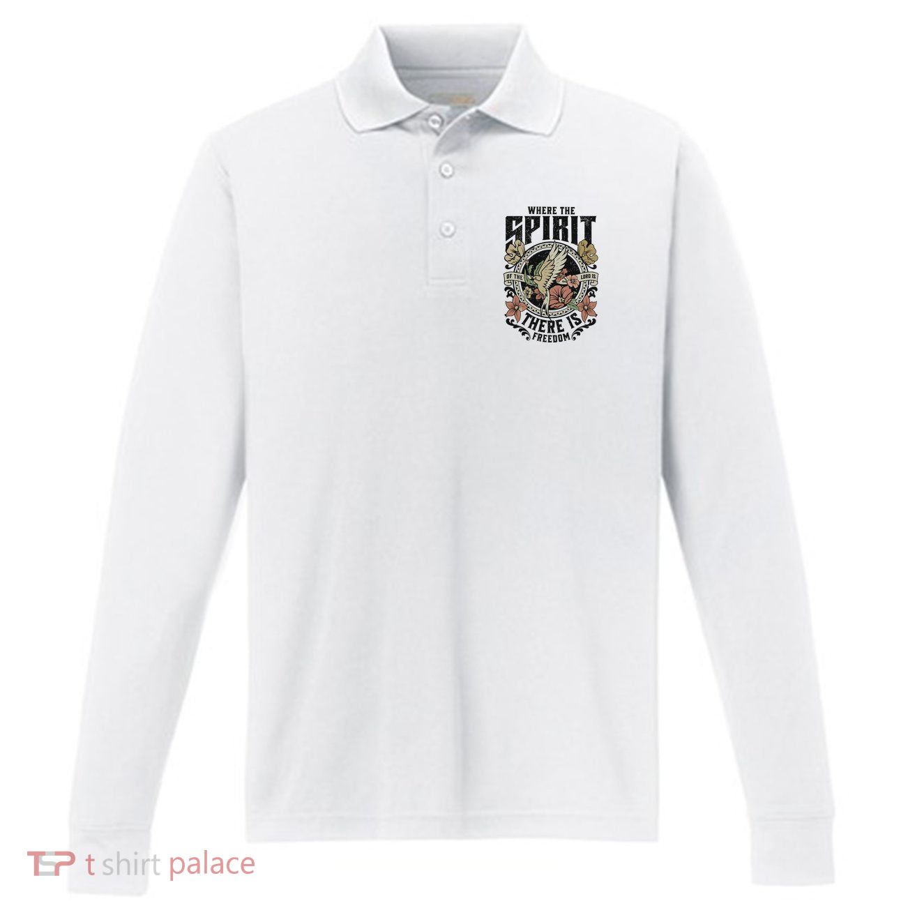 Boho Christian Performance Long Sleeve Polo