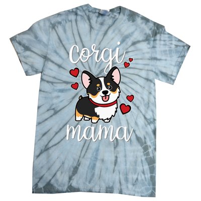 Black Corgi Tie-Dye T-Shirt