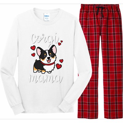 Black Corgi Long Sleeve Pajama Set