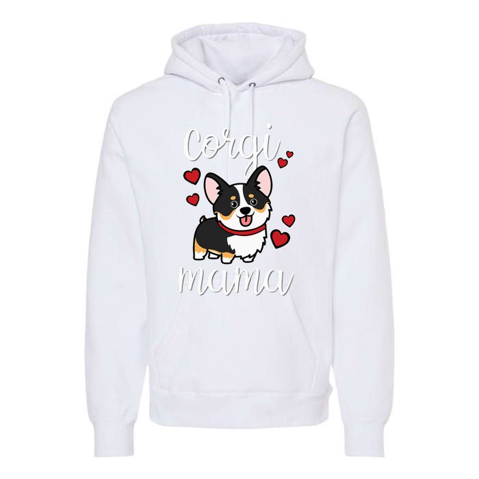 Black Corgi Premium Hoodie