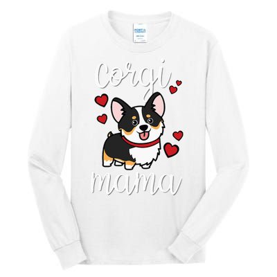 Black Corgi Tall Long Sleeve T-Shirt