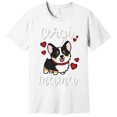 Black Corgi Premium T-Shirt