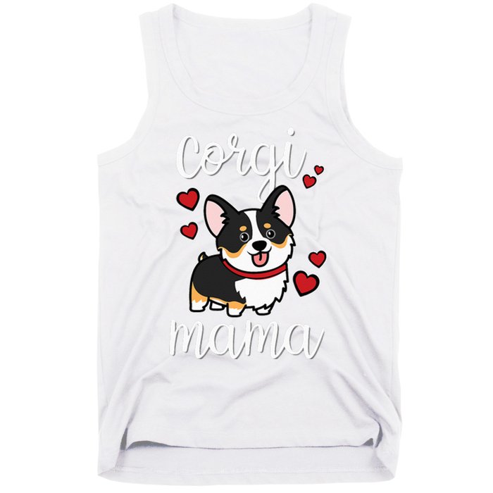 Black Corgi Tank Top