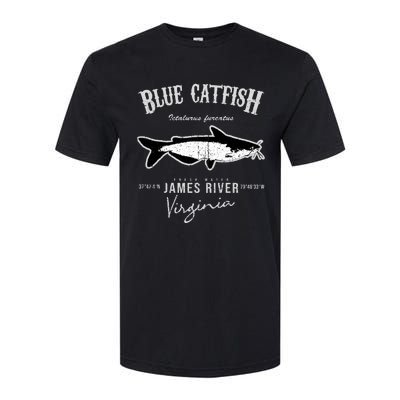 Blue Catfish Bass At James River Softstyle® CVC T-Shirt