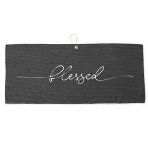 Blessed Cute Large Microfiber Waffle Golf Towel