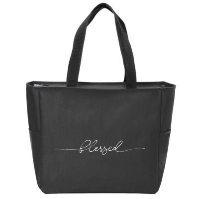Blessed Cute Zip Tote Bag